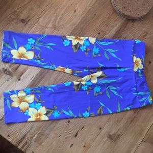 yoga/SUP/surf capri leggings with ruched butt
